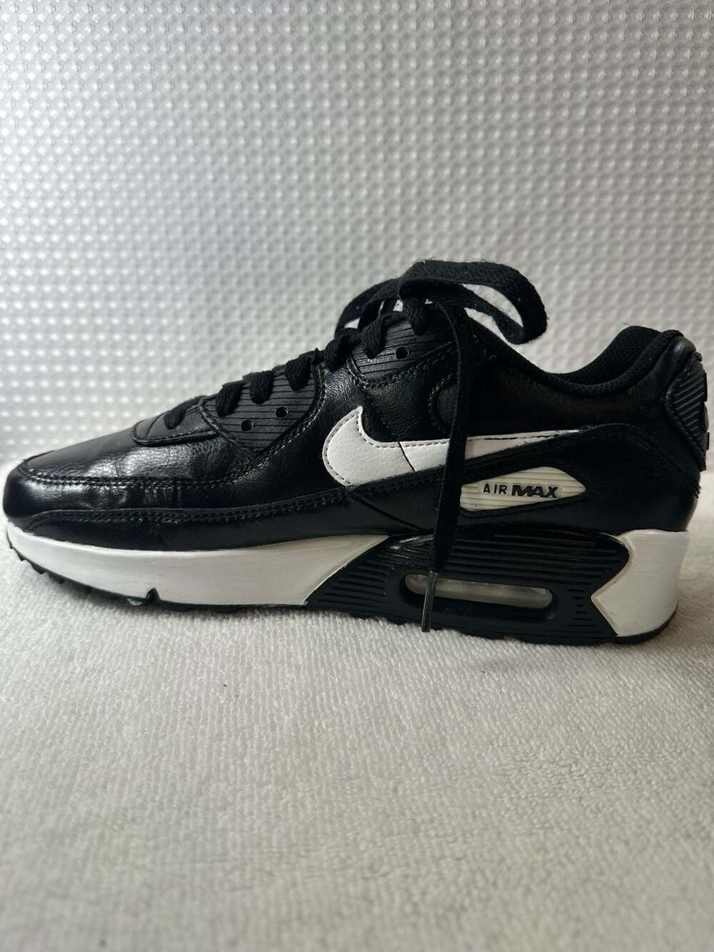 Nike Air Max 90 LTR GS Black White Size 6Y - Picture 5 of 9